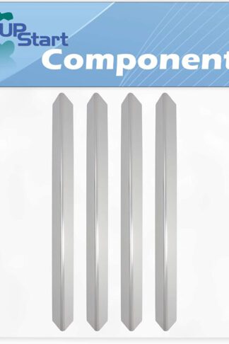 4-Pack BBQ Grill Heat Shield Plate Tent Replacement Parts for Weber 3741301 GENESIS EP-310 LP - Compatible Barbeque Stainless Steel Flame Tamer, Flavorizer Bar, Vaporizer Bar, Burner Cover 24 1/2"