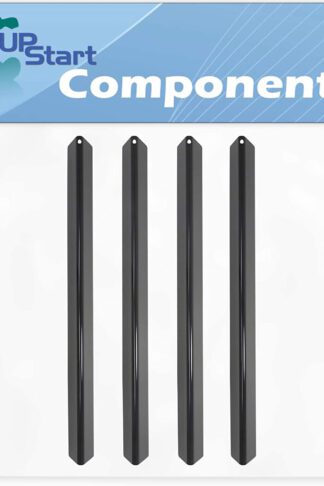 4-Pack BBQ Grill Heat Shield Plate Tent Replacement Parts for Weber GENESIS SILVER A NG SWE PREMIUM (2004) - Compatible Barbeque Porcelain Steel Flame Tamer, Flavorizer Bar, Burner Cover 21.5"