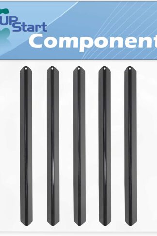 5-Pack BBQ Grill Heat Shield Plate Tent Replacement Parts for Weber 551798 - Compatible Barbeque Porcelain Steel Flame Tamer, Guard, Deflector, Flavorizer Bar, Vaporizer Bar, Burner Cover 21.5"