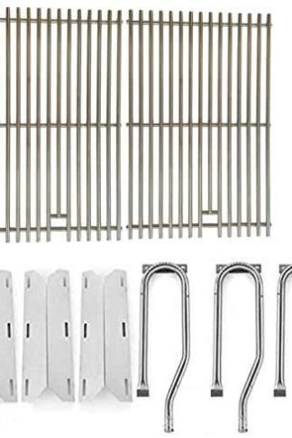 Grill Parts Zone Jenn Air 720-0336, 7200336, 720 0336 Repair Kit Includes 3 Stainless Burner, 3 Stainless Heat Plates and Stainless Cooking Grates