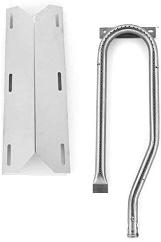 Repair Kit for Jenn Air 720-0337 BBQ Gas Grill Includes 1 Stainless Burner and 1 Stainless Heat Plate