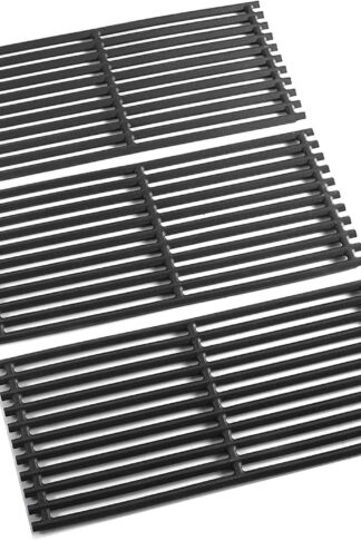 SafBbcue 17 in Cooking Grates Replacement Parts for Charbroil Tru Infrared Grill 463242715, 463242716, 463276016, 466242715, 466242815, Lowes 606682, 639322 Gas Grill, Cast Iron Cooking Grids, 3 Pack