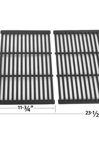 2 PACK REPLACEMENT CAST IRON COOKING GRID FOR GRILL CHEF SS525-B, SS525-BNG, GRAND HALL REGAL04CLP AND BBQ PRO BQ51011 GAS GRILL MODELS