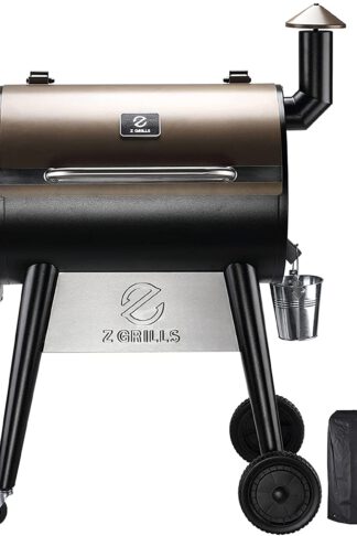Z GRILLS 7002C 2021 Upgrade Wood Pellet Grill & Smoker for Outdoor Cooking, 8 in 1 BBQ Grill with Digital Controller, 694 Sq