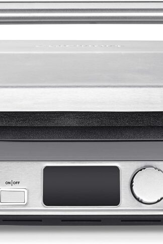 Cuisinart GR-5BP1 Electric Griddler FIVE, Enjoy 5-in-1 Functions, LCD Display, Wide Temperature Range and Sear Function, Stainless Steel