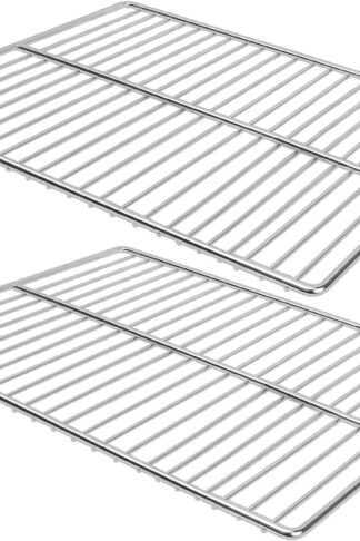 LANEJOY Barbecue Wire Mesh, Stainless Steel BBQ Replacement Grill Net, Multifunction Grill Cooking Grid Grate 2 Pack （11 13/16''*15 3/4''）