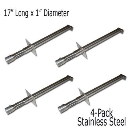 13001 4-PACK Replacement BBQ Gas Grill Stainless Steel Burner for Vermont Castings and Jenn Air Model Grills