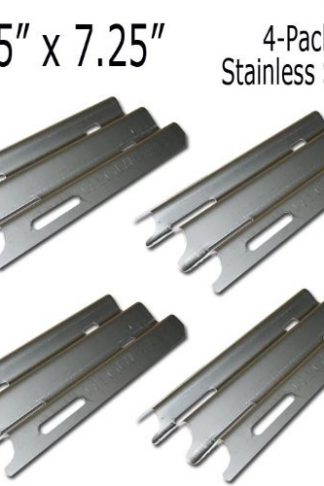 90081 4-PACK Stainless Steel Heat Plate Replacement for Vermont Castings and Jenn-Air Gas Grill Models