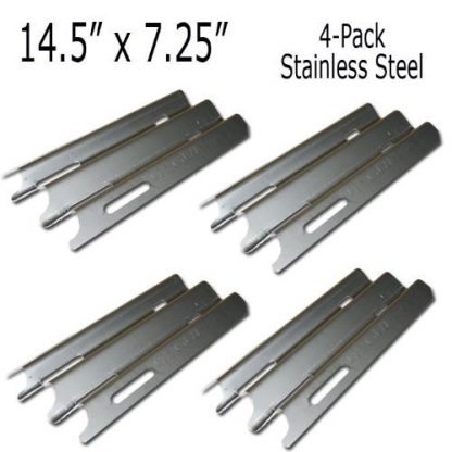 90081 4-PACK Stainless Steel Heat Plate Replacement for Vermont Castings and Jenn-Air Gas Grill Models by Vermont Castings