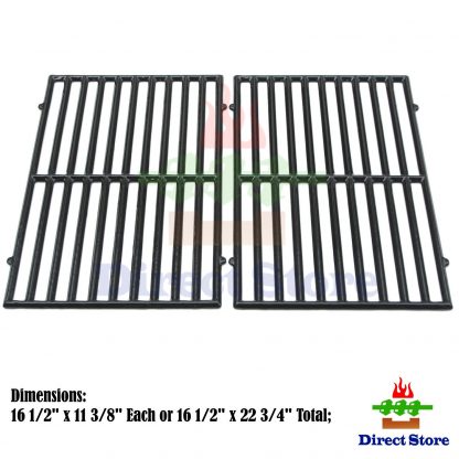 Direct store Parts DC119 Polished Porcelain Coated Cast Iron Cooking grid Replacement Kenmore,Ellipse,ProChef,Vermont Castings, Gas Grill