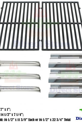 Direct store Parts Kit DG123 Replacement Vermont Castings CF9030 Gas Grill Burners,Heat Plates,Cooking Grid