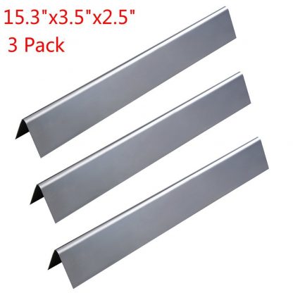 GASPRO Stainless Steel Flavorizer Bars Replacement for Weber Spirit 200 and E210 Series Gas Grills (L15.3 x W3.5x H2.5 inch)(3 Pack)
