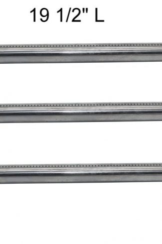 Grilling Corner 19 1/2" Stainless Steel Main Burner Tube 62752 (3-Pack) for Weber Genesis 300 Series (2011-2016 Grill Models With "Up Front" Controls)