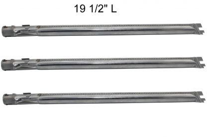 Grilling Corner 19 1/2" Stainless Steel Main Burner Tube 62752 (3-Pack) for Weber Genesis 300 Series (2011-2016 Grill Models With "Up Front" Controls)