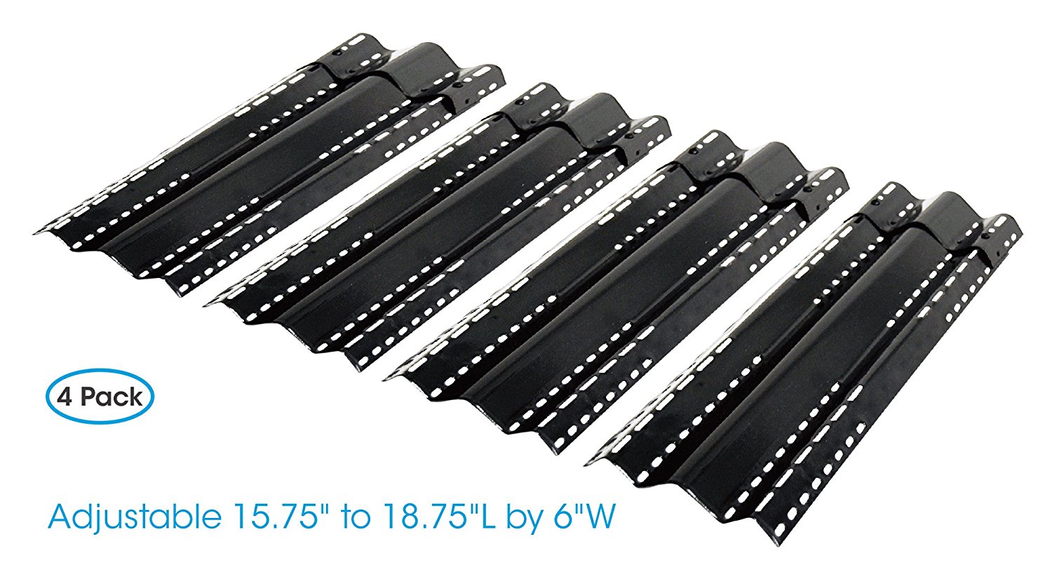 Details about   3-Pack BBQ Heavy Duty Stainless Steel Gas Grill Heat Plate Shields Heat Tent Bu 