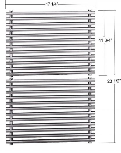 Stainless Steel 7527 9869 7526 7525 Cooking Grids For Select Weber Grill Models (Dimensions: 17 1/4 X 11 3/4" For each unit, 17 1/4" X 23 1/2" For 2 units)