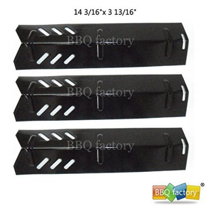 bbq factory® Replacement Porcelain Steel BBQ Gas Grill Heat Plate / Heat Shield JPX581 (3-pack) Select Gas Grill Models By Uniflame GBC1030W, GBC1030WRS, GBC1030WRS-C, GBC1134W, GBC1134WRS Gas Grill , and Others