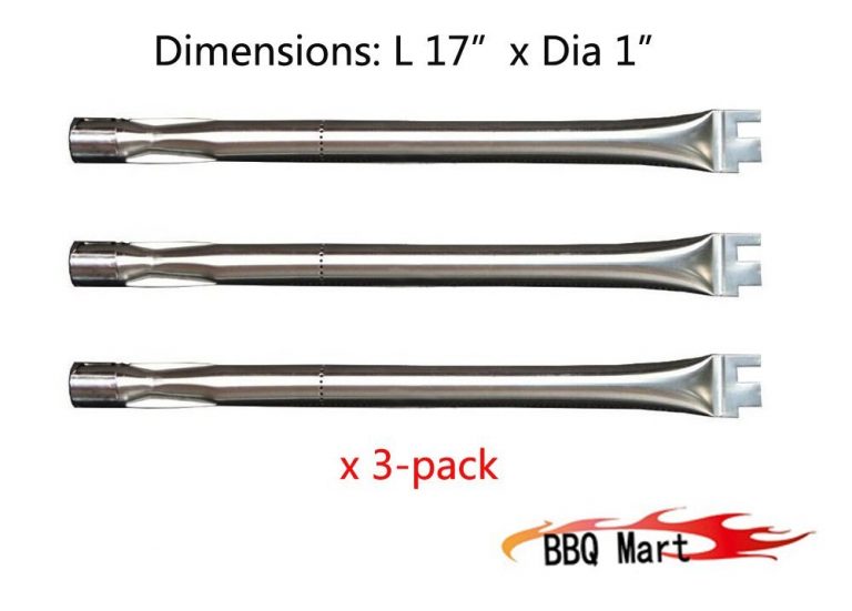 13041(3pack) Replacement Straight Stainless Steel Burner for BBQ