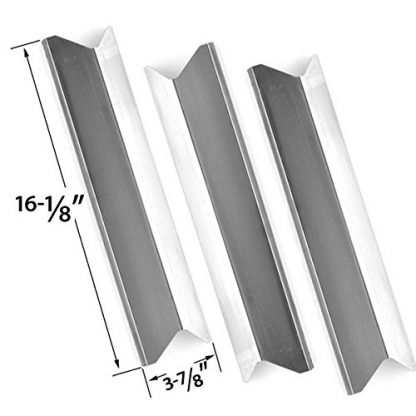 3 PACK Replacement Stainless Steel Heat Shield for Kenmore 119.16433010, Master Forge B10LG25, Perfect Flame SLG2007A, 61701 and BBQTEK GSF2818K, GSF2818KH Gas Grill Models