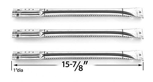 3 Pack Stainless Steel Burner for Charbroil 415.16661800, 461261508, 461262006 PERFORMANCE, 461271108, 463232011, 463248108, 463248208 & Centro Gas Grill Models