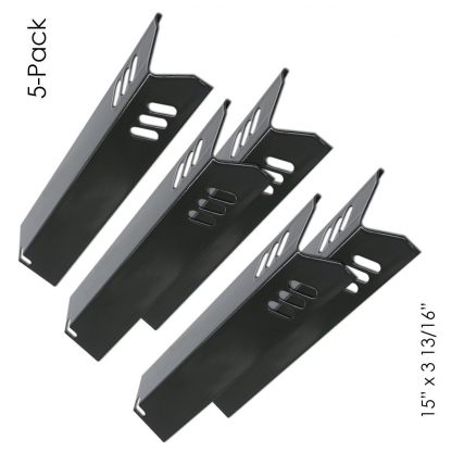 5 Heat Plates Fits Backyard Grill Models; Model No. GBC1349W / BY13-101-001-12, BY12-084-029-98, BY13-101-001-12, BY13-101-001-13, BY14-101-001-02, BY14-101-001-04, BY14-101-001-099, BY15-101-001-02