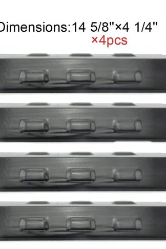98531(4-pack) Porcelain Steel Heat Plate Replacement for Select Gas Grill Models by Charbroil, Kenmore, Grill King and Others