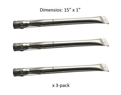 BBQ Mart S6221 Stainless Steel Burner Replacement for Charbroil, Grill Master, Nexgrill, Kenmore & Uberhaus Gas Grill Models