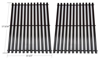 BBQ funland GP9812 Porcelain Steel Cooking Grid Replacement for Uniflame, Grill Master, Brinkmann and Nexgrill Gas Grills, Set of 2