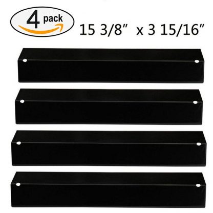 BBQ funland PH2311(4-pack) Porcelain Steel Heat Plate for Aussie, Brinkmann, Uniflame, Charmglow, Grill King, Lowes Model Grills