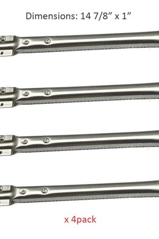 BBQ funland SB6781 (4-pack) Universal BBQ Grill Stainless Steel Pipe Burner Replacement for Kenmore 122.16134, 122.16134110, 415.16107110, 720-0773 and Nexgrill
