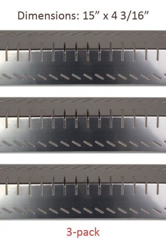 BBQ funland SH4011 (3-Pack) Porcelain Steel Heat Plate, Heat Shield, Heat Tent, Heat Diffuser for Centro, Charbroil, Costco, Thermos, Lowes Model Grills