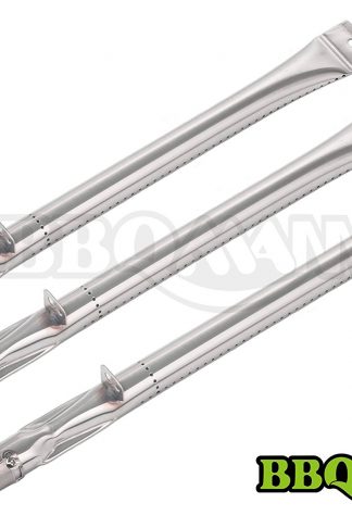 BBQMANN BC411 (3-pack) Stainless Steel Straight Pipe Burner for Lowes BBQ Grillware, Charmglow, North American Outdoors and Perfect Flame Grills
