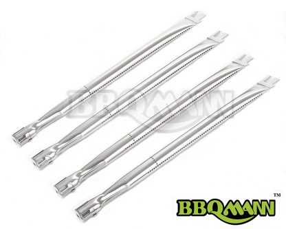 BBQMANN BD041 (4-pack) Replacement Straight Stainless Steel Burner for BBQ Grillware, Ducane, Home Depot, Original Part, Lowes Model Grills