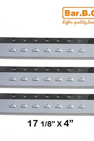 Bar.b.q.s 95201 (3-pack) Stainless Steel Heat Plates Replacement for Select Gas Grill Models by BBQ Tek, Perfect Flame E3520-LPG, E3520-NG, and Presidents Choice