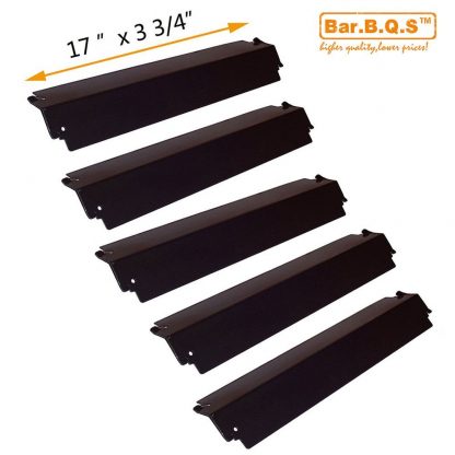 Bar.b.q.s Replacement Porcelain Steel Gas Grill Heat Plate 93941(5-pack) for Charmglow, Permasteel, Uniflame, Charbroil Model Grills and Others
