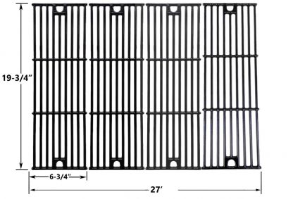 Char-Griller 2121, 2123, 2222, 2828, 3001, 3030, 3725, 4000, 5050, 5252, 3008 Porcelain Coated Cast Iron Cooking Grid , Set of 4