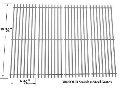 Char-Griller 2121, 2123, 2222, 2828, 3001, 3030, 3725, 4000, 5050, 5252, 3008 Stainless Cooking Grid , Set of 4