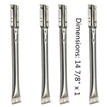 DcYourHome 4-pack Universal BBQ Grill Stainless Steel Pipe Burner Replacement for Kenmore 122.16134, 122.16134110, 415.16107110, 720-0773 and Nexgrill
