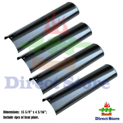 Direct store Parts DP140 (4-pack) Porcelain Steel Heat Shield / Heat Plates Replacement Kenmore 148.16656010, Master Forge P3018, Master Forge SH3118B, Gas Grill Models (4)