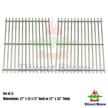 Direct store Parts DS102 Solid Stainless Steel Cooking grids Replacement Charbroil,Great Outdoors,Grill Chef, Thermos,Vermont Castings Gas Grill