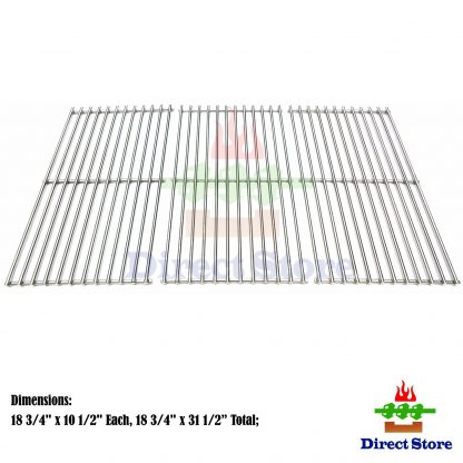 Direct store Parts DS117 Solid Stainless Steel Cooking grids Replacement Sam's Club, Charbroil, Members Mark, Jenn-Air, Centro Gas Grill