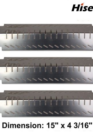 Hisencn 3-Pack Stainless Steel Heat Plate Replacement for Charbroil, Costco, Centro and Thermos Grills