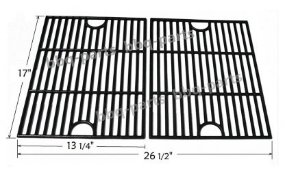Hongso PCA192 (2-pack) Cast Iron Cooking Grid Replacement for Kenmore 122.16119, 122.16129, 122.166419, 16641, 415.1610711, 720-0341, 720-0549, Kmart 640-26629611-0 grill models, Set of 2