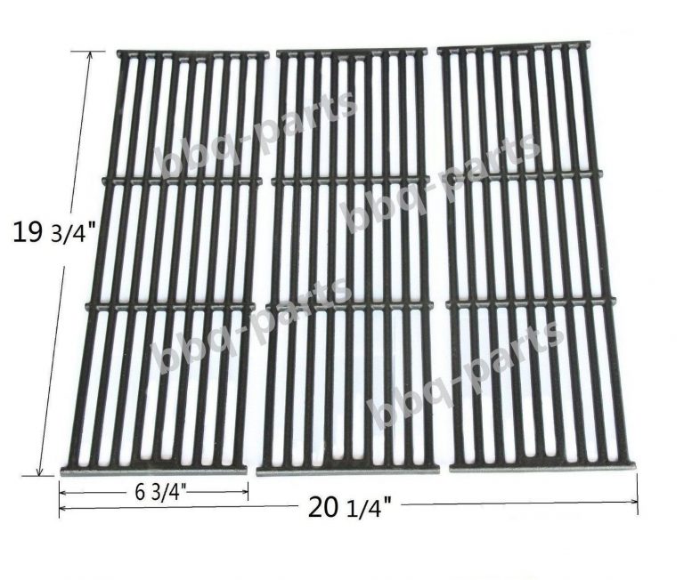 PCE051 Universal Gas Grill Grate Matte Cast Iron Cooking Grid