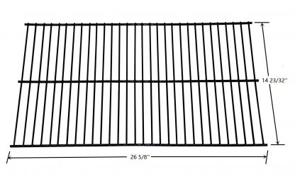 Hongso PCW001 Porcelain Steel Wire Cooking Grid Replacement for Charbroil, Kenmore, Thermos Gas Grill Models (26 5/8'' x 14 23/32'')