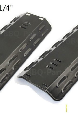 Hongso PPC501 (2-pack) Porcelain Steel Heat Plates, Heat Shield, Heat Tent, Burner Cover, Vaporizor Bar, and Flavorizer Bar Replacement for Gas Grill Model Dyna-Glo DGP350NP,101-03005 (14 7/8