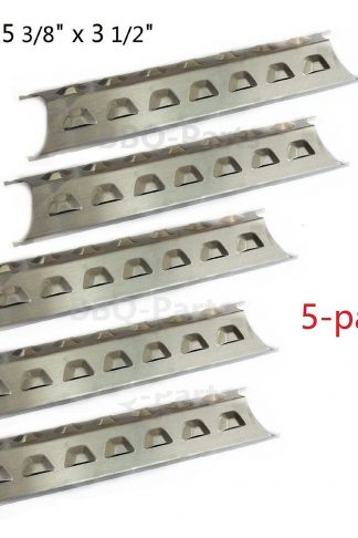 Hongso SPE181 (5-pack) Stainless Steel Heat Plate, Heat Shield, Heat Tent, Burner Cover, Vaporizor Bar, and Flavorizer Bar Replacement for Select Gas Grill Models by Brinkmann, Charmglow and Others (15 3/8