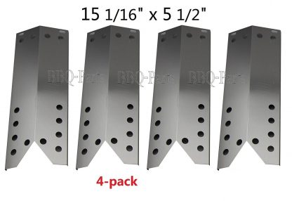 Hongso SPF781 (4-pack) Stainless Steel Heat Plate Replacement for Specific Grill Models Kenmore, Nexgrill, Uberhaus and Grill Master (Dimensions: 15 1/16" X 5 1/2")