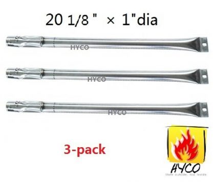 Hyco Universal Gas Grill Burner Replacement for Chargriller 3001, Chargriller 3030, Chargriller 4000, Chargriller 5050 Gas Grill Models, King Griller Models : 3008, 5252; hyB505 (3-pack)