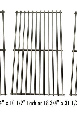Hyco W445C BBQ Barbecue Replacement Stainless Steel Cooking Grill Grid Grate for Master Centro, Charbroil, Sam's Club, Members Mark, Jenn-Air, and Other Model Grills, Set of 3